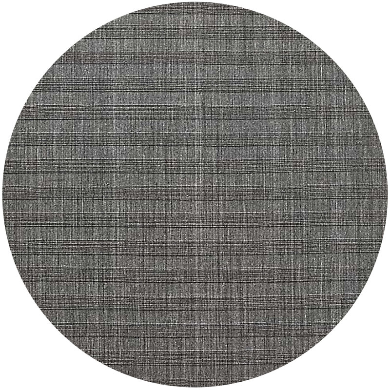Striped Indoor Rug, Round 8'