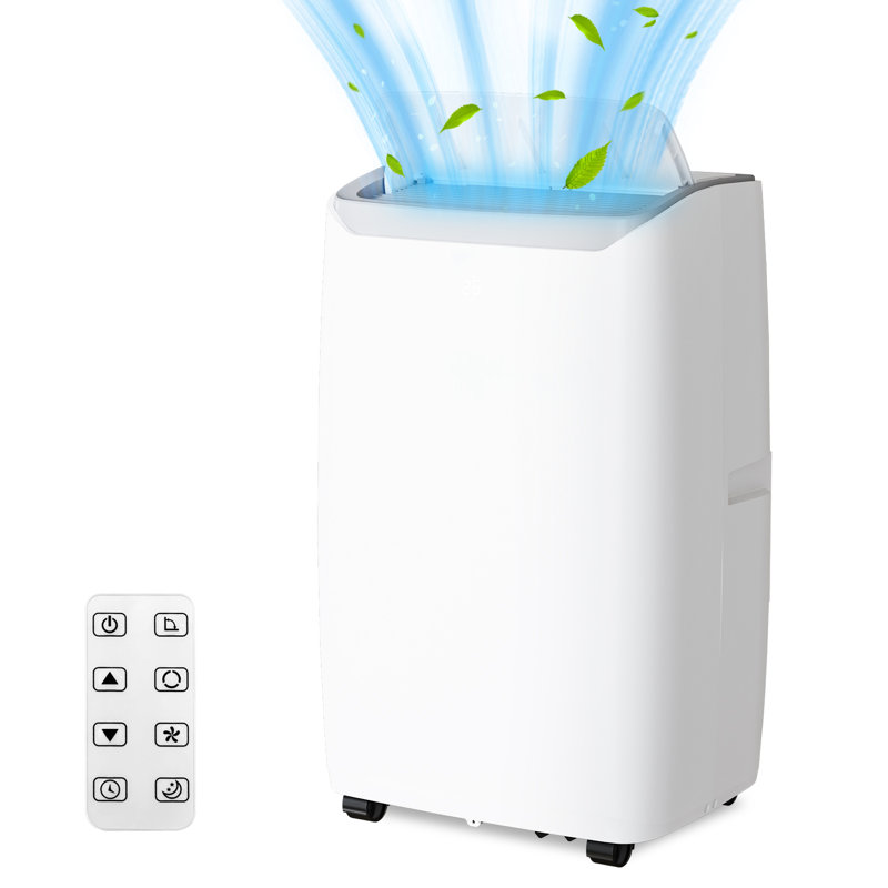 Climatiseur portatif 12 000 BTU, unité de climatisation 3-en-1 avec télécommande, déshumidificateur et modes de ventilation, rafraîchit jusqu'à 700 pieds carrés, mode intelligent / veille, minuterie 24H, ensemble de fenêtre inclus