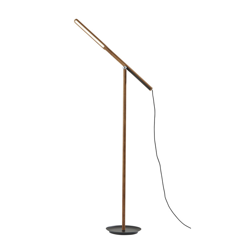 Lampe de travail sur pied 54 po Dris, Noyer