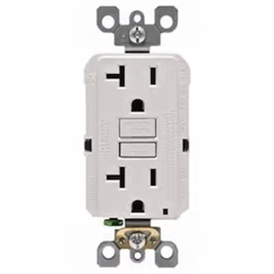 Leviton Smartlock Pro 20 Amp 125 Volt Duplex Watthite GFCI Outlet 5-20R 3 Pack
