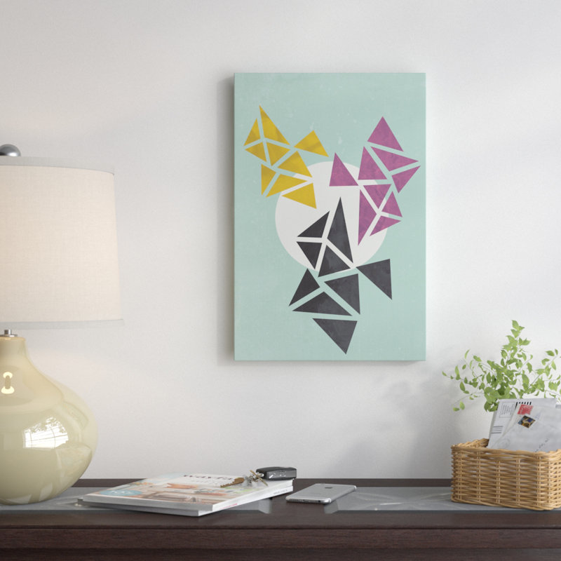 « circle », impression sur toile tendue, H 40 po x l 26 po x P 1,5 po, Pas de tapis, Toile tendue