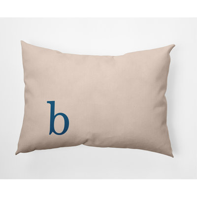 Modern Monogram Indoor/Outdoor Throw Pillow