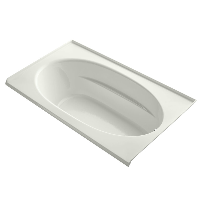 Windward 72" x 42" Drop In Soaking Bathtub, Dune, Right