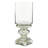 Glass Handmade Turned Style Pillar Silver Hurricane Lamp with Faux Mercury Glass Finish