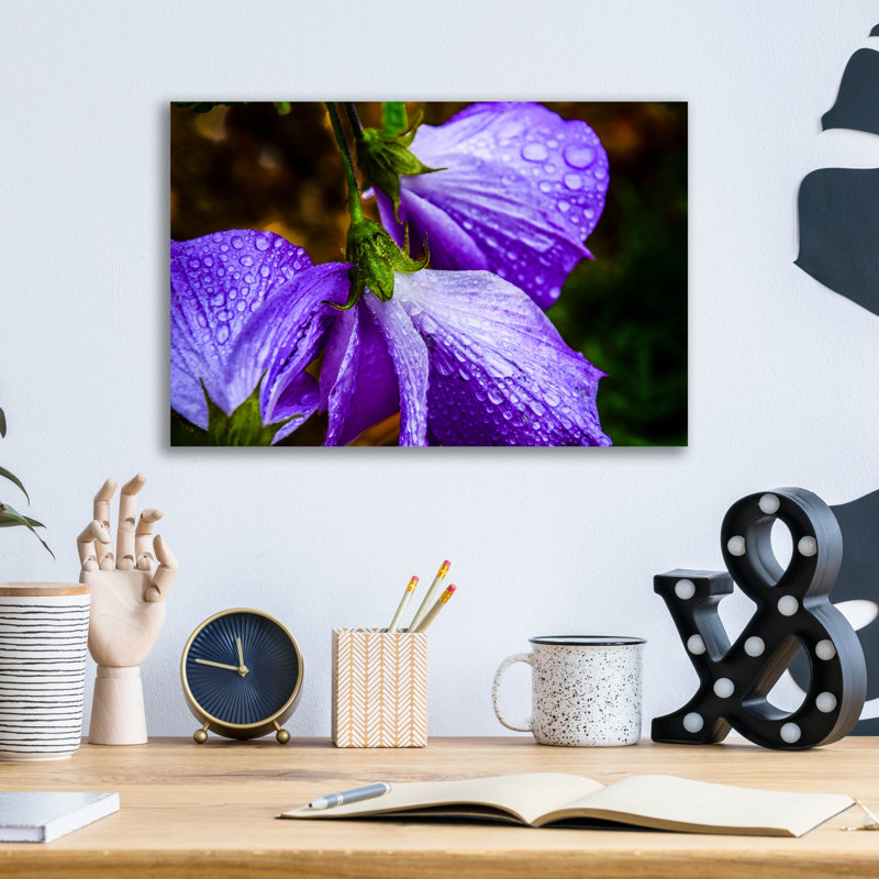 «Purple Rain» par Pamela Plummer, H 12 po x l 16 po x P 0,13 po