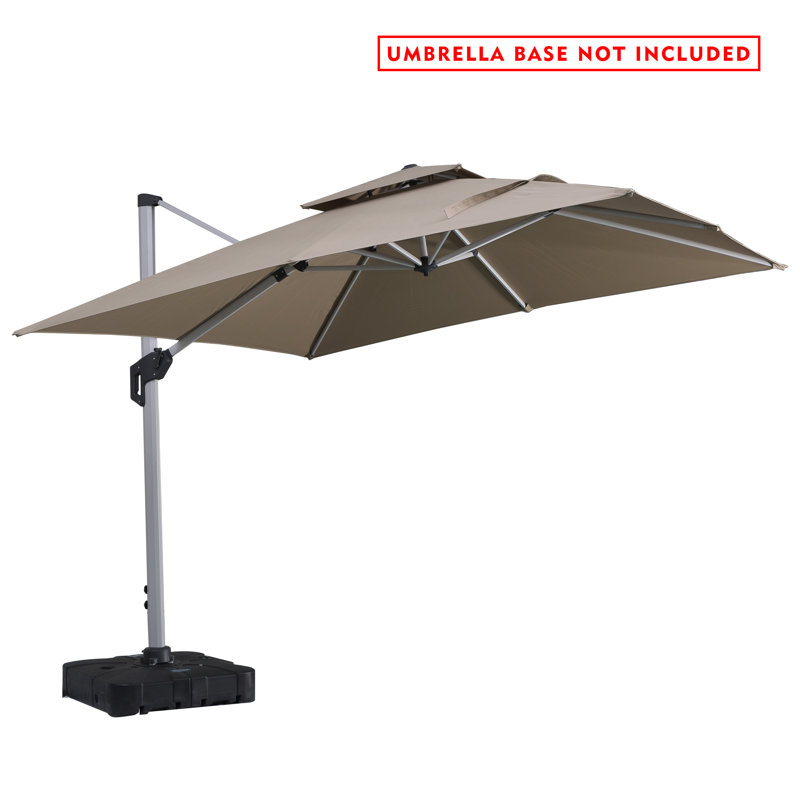 Parasol carré en porte-à-faux 10', Beige