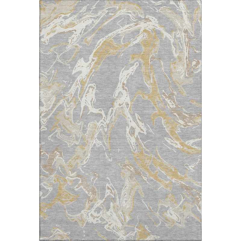 Premium Machine Washable Cossette AMF1035 Abstract Rug, Rectangle 9' x 12'