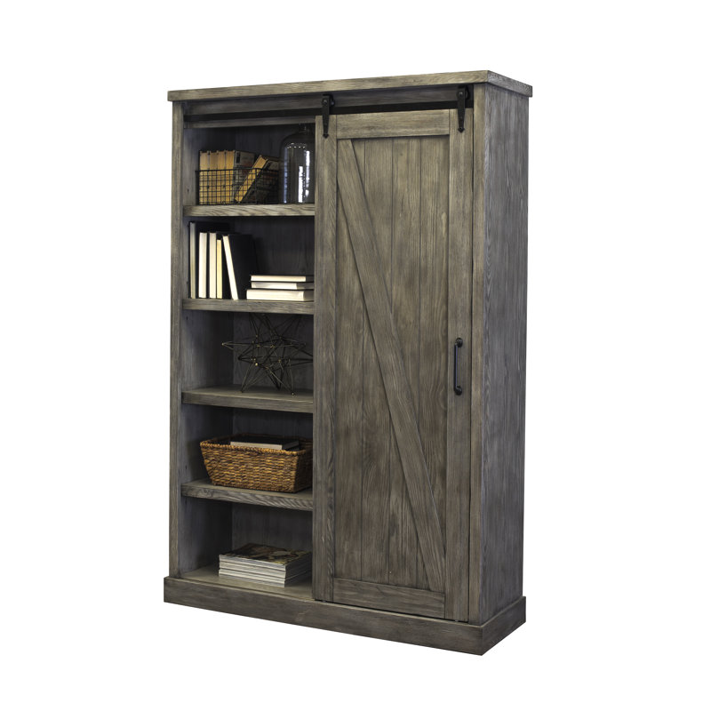 Jyler Storage Bookcase, Gray