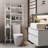 31-Inch Adjustable Bamboo Over The Toilet Storage with Hooks & Side Shelves, Multiple Options-2074071321