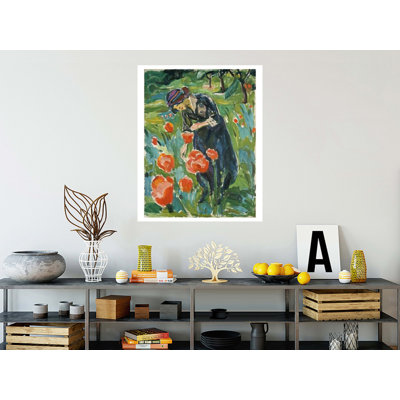 «Woman with Poppies» par Edvard Munch - Impression giclée