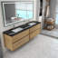Ensemble de meuble-lavabo double mural 84 po Calarco Kody-430770823