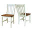 Chaise de salle à manger traditionnelle en bois massif Decovello-102401783