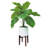 28'' Faux Elephant Ear Plant in Ceramic Vase