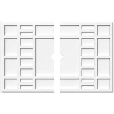 Médaillon de plafond contemporain en PVC de qualité architecturale Beaux