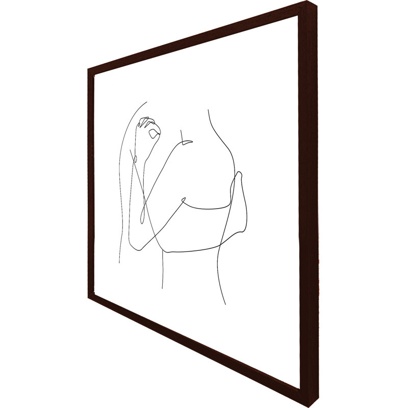 Ashvir Single Picture Frame Print, 76cm H x 76cm W x 4cm D, Oak