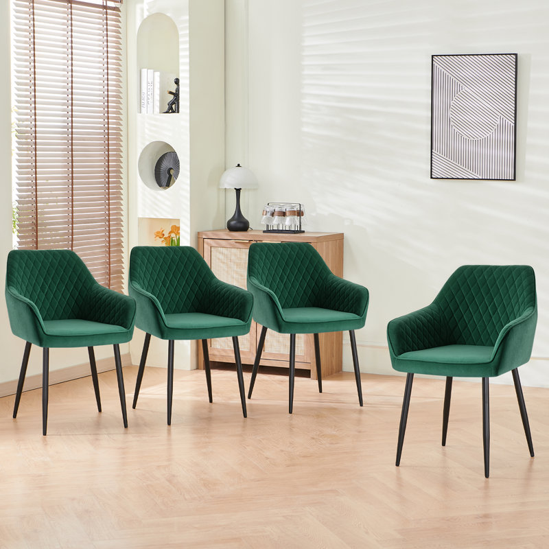 Seymour Upholstered Dining Chair, Green