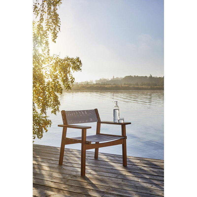 Djurö Teak and Batyline Lounge Armchair