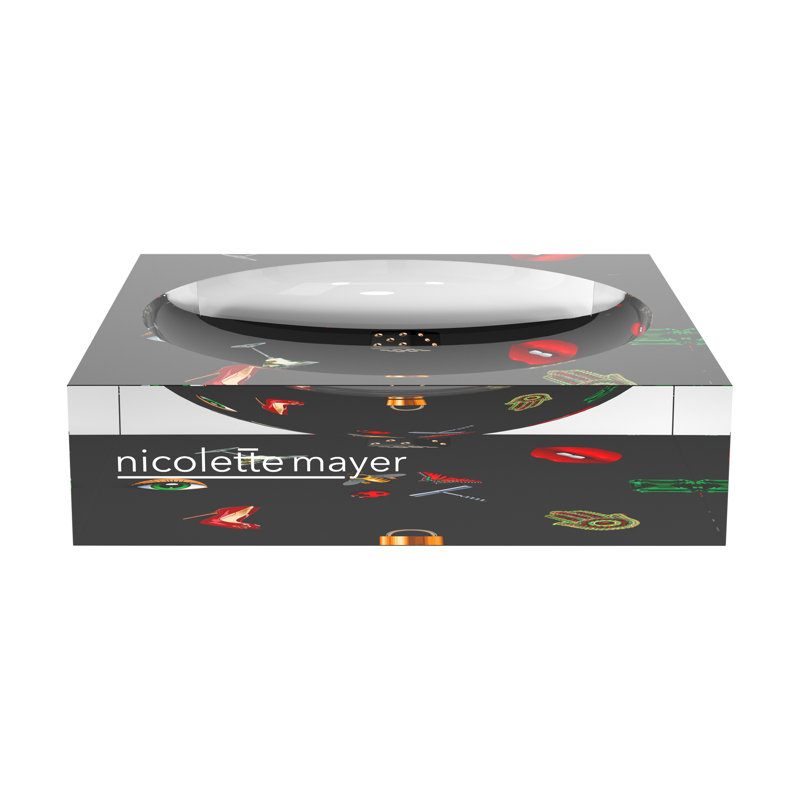 Precise Edge Charcoal Acrylic Candy Catchall Dish