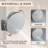 Rainfall Thermostatic Shower System with Body Jets, 2-Sprays Shower Head and a Shelf-94401997