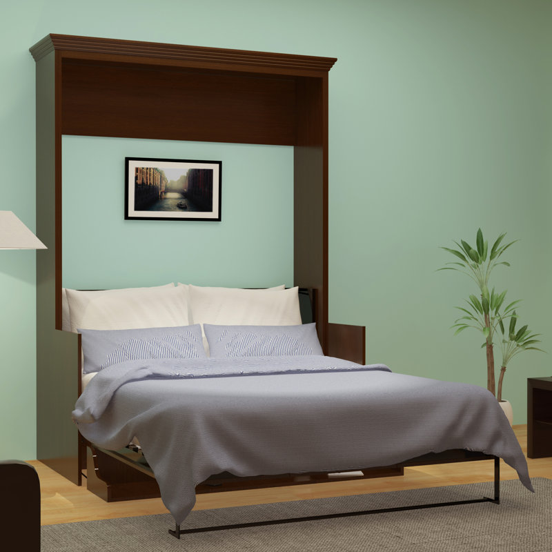 Lit escamotable avec rangement Britton, Grand