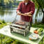 Barbecue rotatif à 360° en acier inoxydable