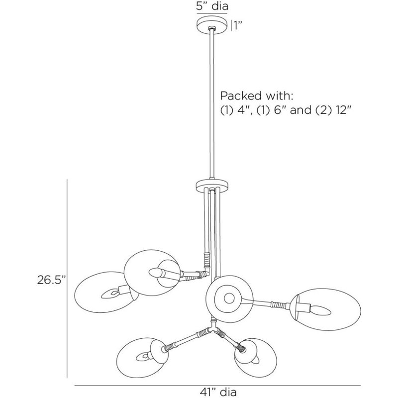 Falcon 6 - Light Chandelier