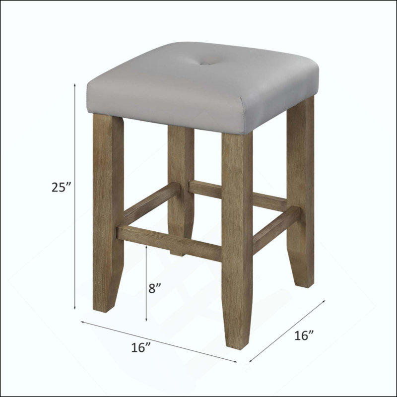 Ensemble de 2 tabourets à hauteur de comptoir revêtus de similicuir