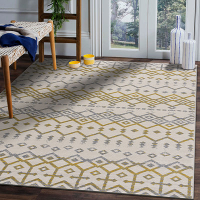 Laguna Moroccan Yellow Area Rug