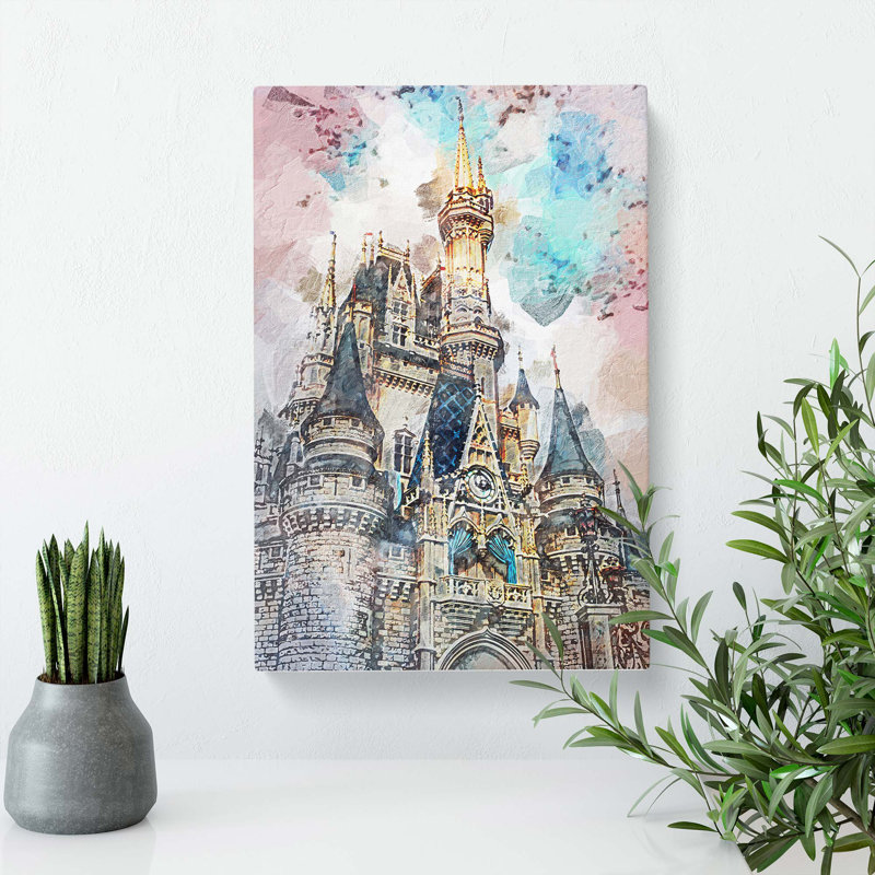 Magic Kingdom In Orlando Florida In Abstract - Wrapped Canvas, 50cm H x 35cm W x 3cm D