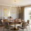 Luminaire linéaire rustique à 12 lumières à intensité variable de style bougie classique / traditionnel pour salon à plafond haut-314391452