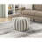 Modern Non-Slip Floor Pouf - Fabric, 16"X16"X16" Size With Cover Style, 6.5Lb Package Weight