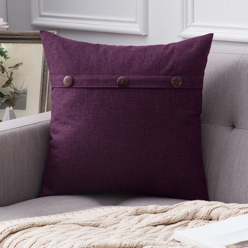 Geometric Throw Pillow, Purple