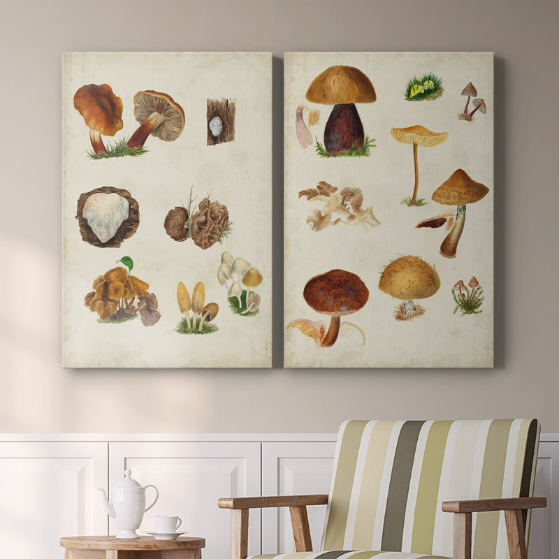 Toile tendue avec champignon I-Premium Gallery - prêt à être accroché