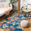 Tapis bleu / orange Aireen 133-1825936232