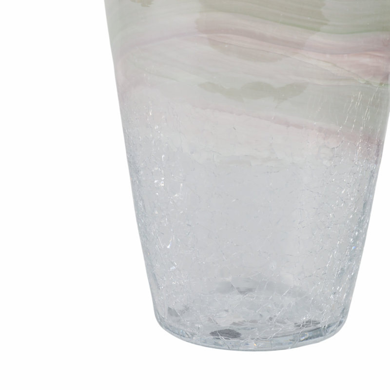 Vase en verre Ahmid, H 12 po x l 6 po x P 6 po
