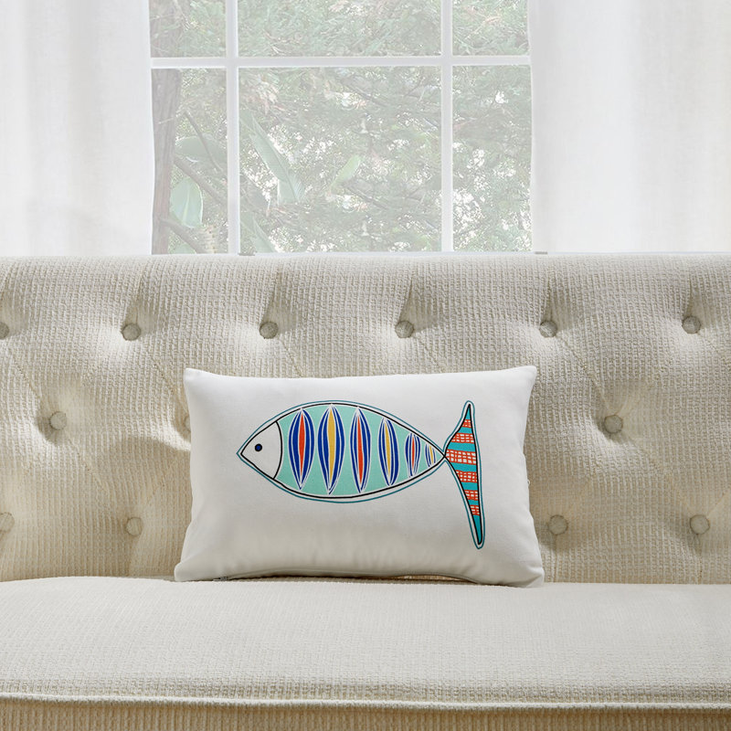 Summerside（Fish）, Pillow Cover Only - No Insert