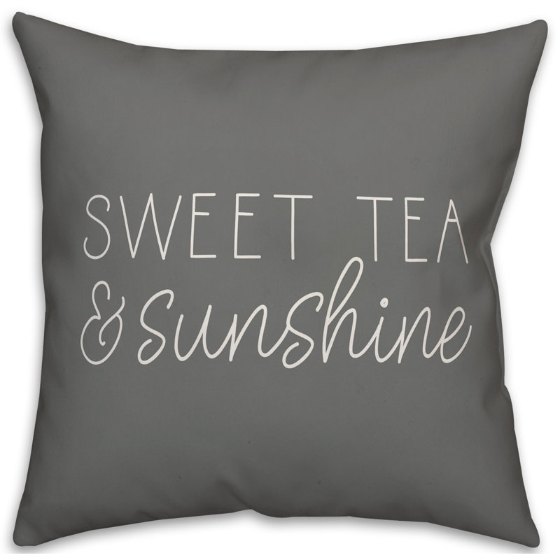  Housse de coussin carré et insert, 18 po x 18 po, Gris / Blanc