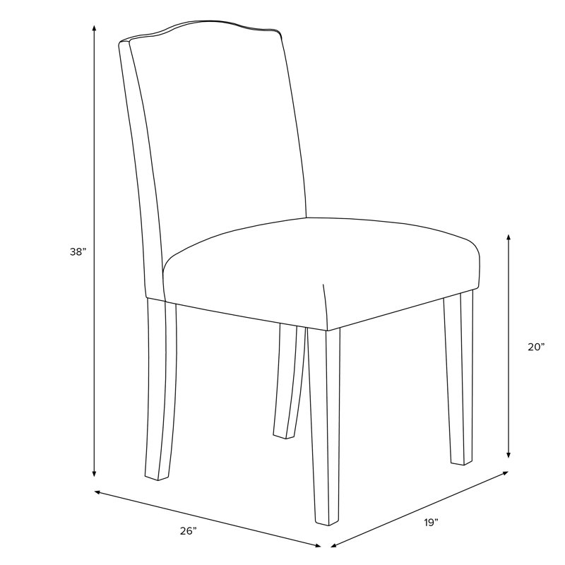 Azzurro 20'' H Cotton Upholstered Dining Chair, Shaana Indigo, Natural Wood