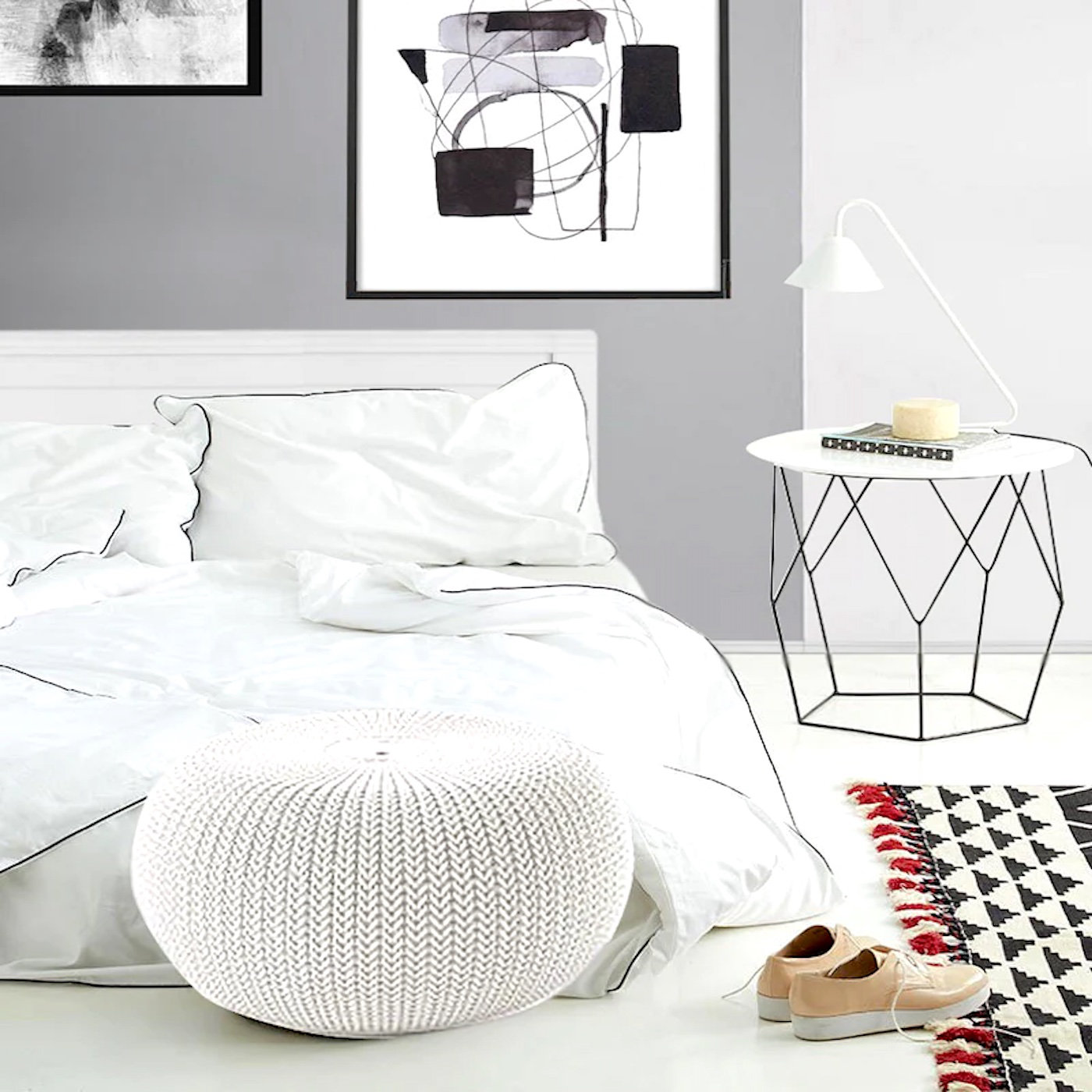 Eifa Cotton Duvet Cover Set, Black, Twin XL Duvet Cover + 1 Standard Pillowcase