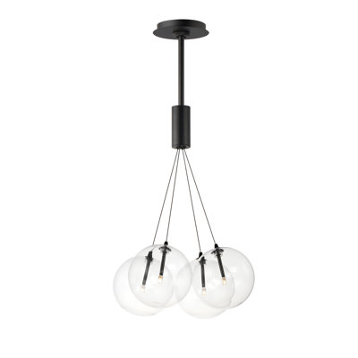 Alikee 4 Light Glass Steel Dimmable Pendant