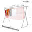 Séchoir à linge en acier inoxydable pliable