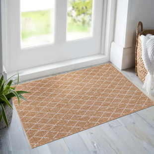 Non Slip Area Rugs Washable Carpet Pad Entryway Rug Weather Resistant Indoor and Outdoor Use 840306