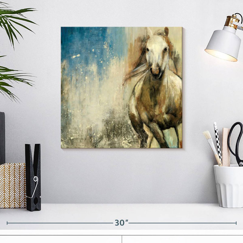 Cheval sauvage Crowle, H 16 po x l 16 po