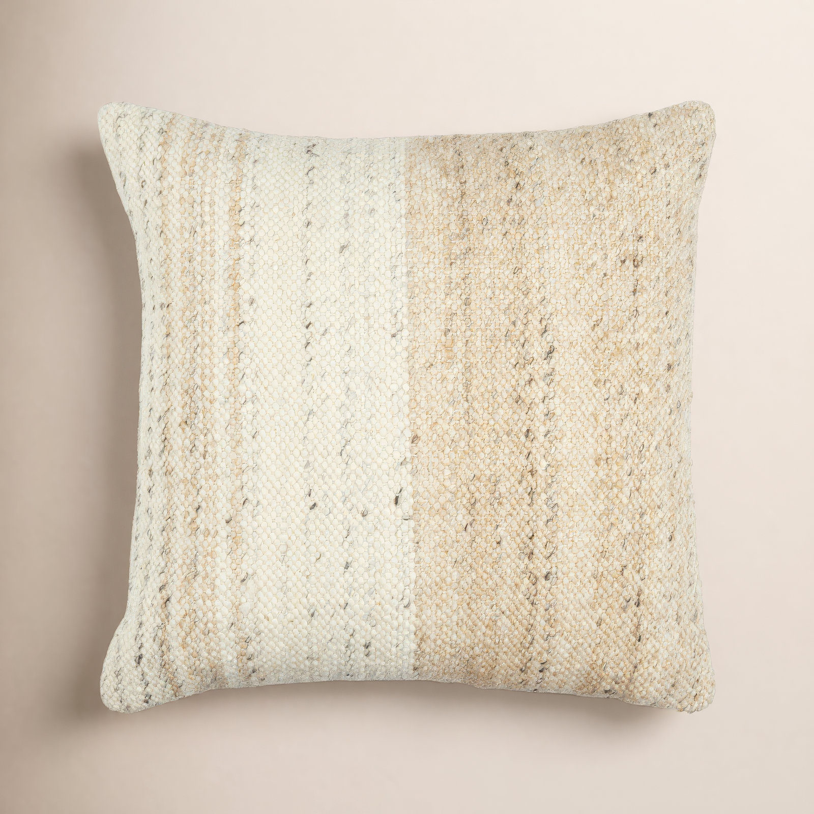 Dia Striped Wool Throw Pillow, Pillow Cover Only - No Insert, 18" x 18"