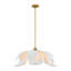 Luminaire suspendu 6 lumières Elsie en laiton chaud