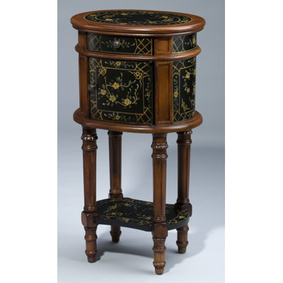 Solid Wood Top End Table