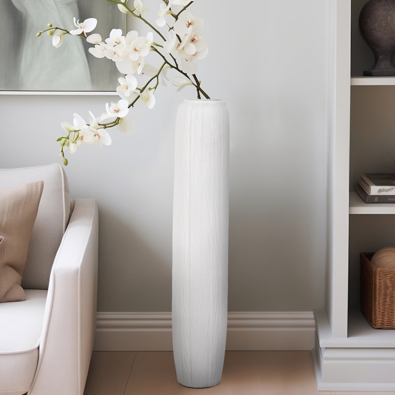 Tiznit Ceramic Elegance Enhance Your Space with Unique Vase Decor, 48" H x 9" W x 9" D