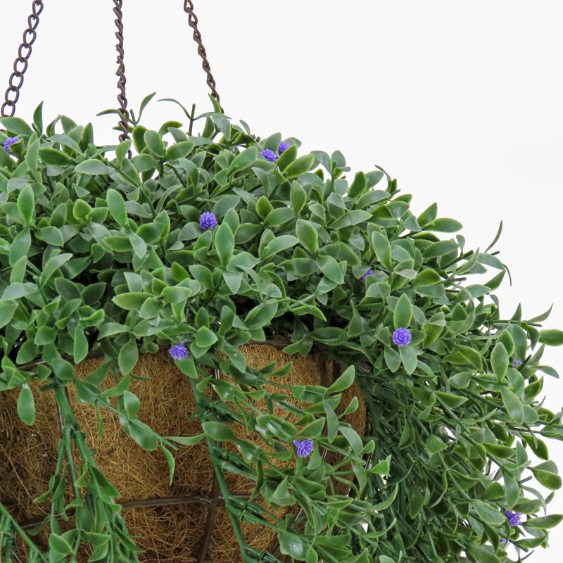 Plante artificielle 18 po dans un panier