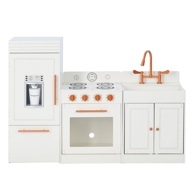 Teamson Kids Little Chef Paris Wood Play Kitchen, White/Rose Gold - Teamson  Kids Over the Top