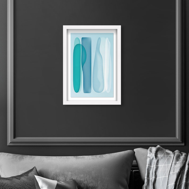 Glacier Fragments Print by Oliver Gal, 25.5"H x 17.5"W, White Shadowbox